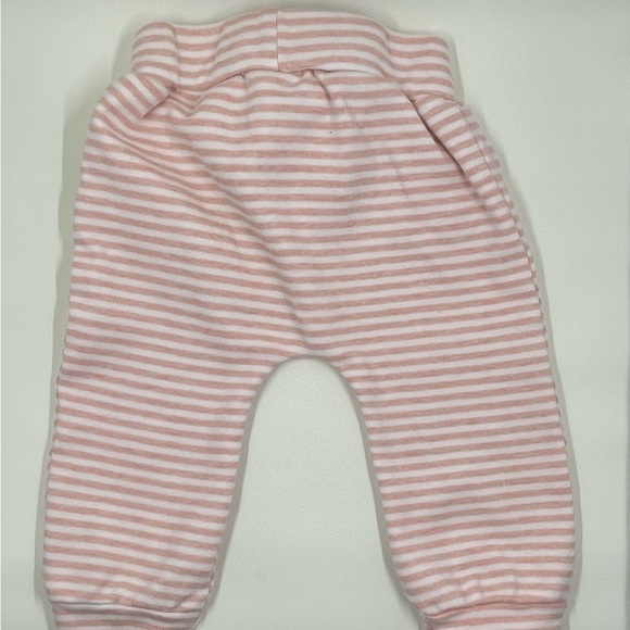 RABBIT+BEAR Pants 3-6m Striped In Peach And White - Picture 5 of 6